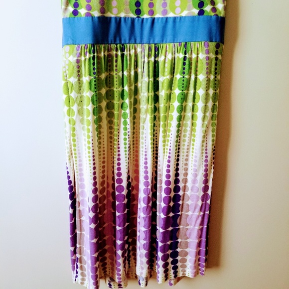 Hype | Sleeveless Retro Polka Dot Dress - Picture 5 of 7